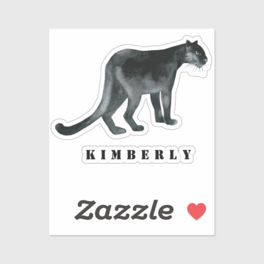 Black Panther Waterverf Sticker (Vel)