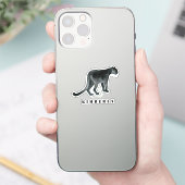 Black Panther Waterverf Sticker (Telefoon)
