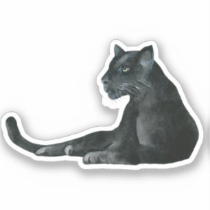 Black Panther Waterverf Sticker