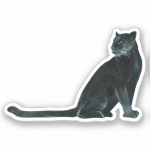 Black Panther Waterverf Sticker
