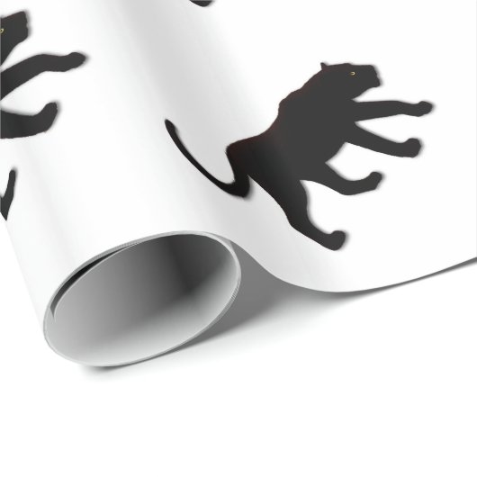 Black Panther Wit Cadeaupapier (Rol Hoek)