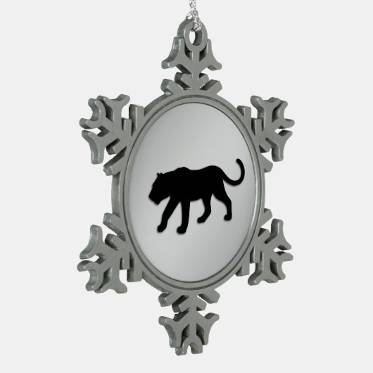 Black Panther Xmas Tin Sneeuwvlok Ornament (Links)