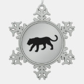 Black Panther Xmas Tin Sneeuwvlok Ornament (Voorkant)