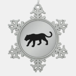 Black Panther Xmas Tin Sneeuwvlok Ornament