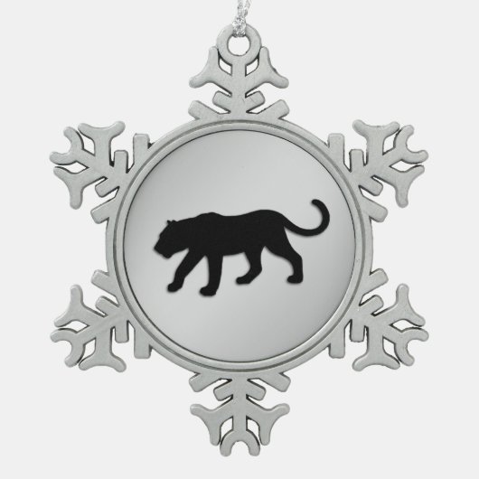 Black Panther Xmas Tin Sneeuwvlok Ornament (Voorkant)