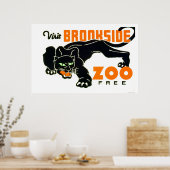Black Panther Zoo 1937 WPA Poster (Keuken)
