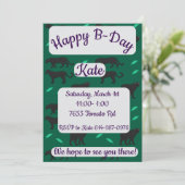 Black Panthers Happy Birthday Kaart (Staand voorkant)