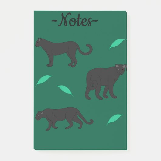 Black Panthers Post-it® Notes (Voorkant)