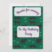 Black Panthers Thank you Card Kaart (Voorkant)