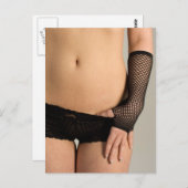 Black Panties Hot art fotografie Briefkaart (Voorkant / Achterkant)