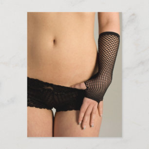 Black Panties Hot art fotografie Briefkaart