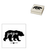 Black Papa Beer Script met Vastgesteld Jaar Rubberstempel (Gestempeld)