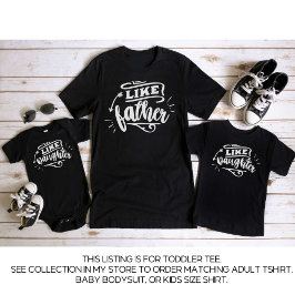 Black Papa en ik komen overeen met vader Dochter Kinder Shirts