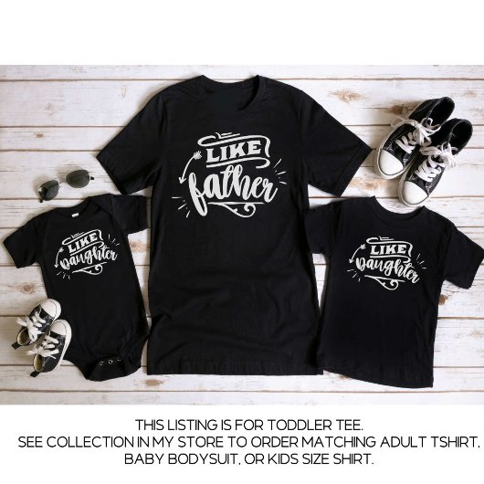 Black Papa en ik komen overeen met vader Dochter Kinder Shirts