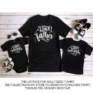 Black Papa en ik komen overeen met vader Dochter T-shirt