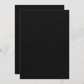 Black Paper Decorated Emboss Notitiekaartje (Voorkant / Achterkant)