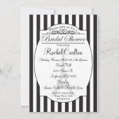 Black Paris Bridal Shower Kaart (Voorkant)