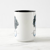 Black Parti Cockapoo gelijnd Mok (Midden)