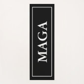 Black Patriotic MAGA Yoga Mat (Voorkant)