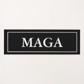 Black Patriotic MAGA Yoga Mat (Voorkant (horizontaal))