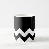 Black-Pattern-on-Black-&-White-Zigzag Koffiemok (Center)