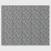 Black Paw Afdrukken op Grijs Cadeaupapier (Vlak)