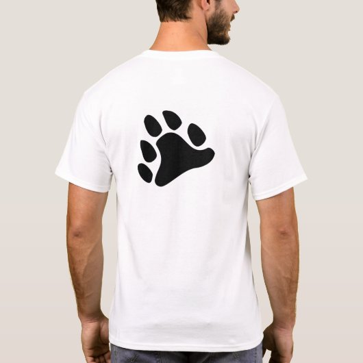 Black Paw (backdesign) T-Shirt (Achterkant)