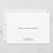 Black Paw Prints Dank u Kaart (Achterkant)