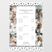 Black Paw Prints Fotocollage Huisdier Salon Servic Raamsticker (Vel)