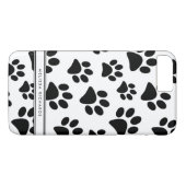 Black Paw Prints Gepersonaliseerde iPhone 7 Hoesje (Achterkant (Horizontaal))