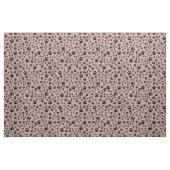 Black Paw Prints op Antiek Messing Stof (Fat Quarter)