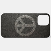 Black Peace Sign Phone Case - iPhone 12 Pro Max (Achterkant / Rechts)