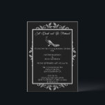 Black Peacock Flourish Rehearsal Dinner Kaart<br><div class="desc">Nodig gasten uit voor je repetitieve diner met een zwarte Peacock Flourish bruiloft uitnodiging voor het diner. Het uitnodigingsontwerp kenmerkt een elegante pauw die met bloei wordt bewogen. Pas de namen van de bruidegom en de bruid aan samen met de details van het repetitieve diner. Extra trouwbenodigdheden zijn ook beschikbaar...</div>