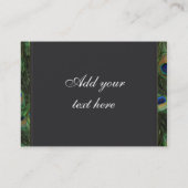 Black Peacock Visitekaartjes (Achterkant)