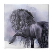 Black Pearl Art Tile Tegeltje (Voorkant)