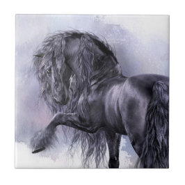 Black Pearl Art Tile Tegeltje