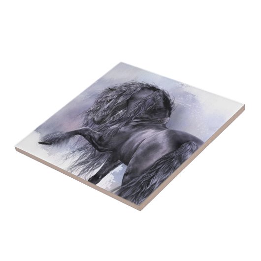 Black Pearl Art Tile Tegeltje (Zijkant)