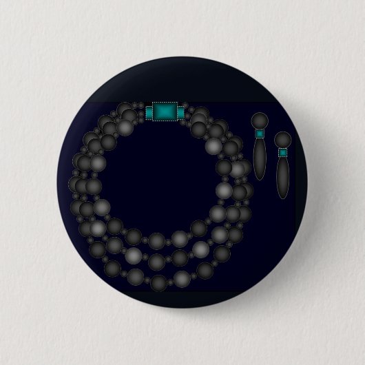 Black Pearl Design Button (Voorkant)