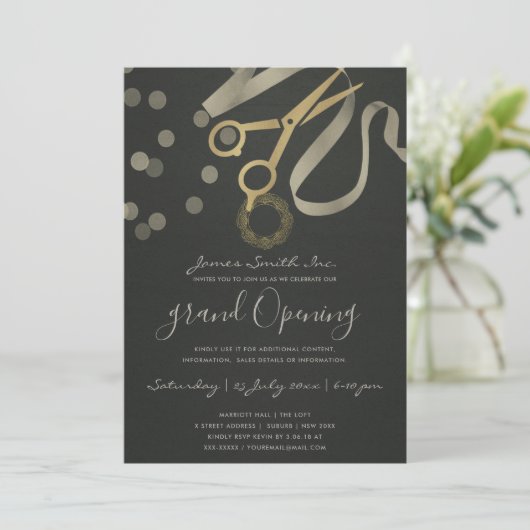 BLACK PEARL SILVER RIBBON CUTTING OPENEN KAART (Staand voorkant)