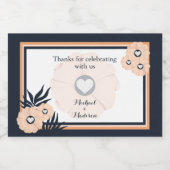 Black Pearl Watusi Tacao Mini Mousserende Wijn Lab Sparkling Wijnetiket (Enkel label)