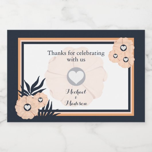 Black Pearl Watusi Tacao Mini Mousserende Wijn Lab Sparkling Wijnetiket (Enkel label)