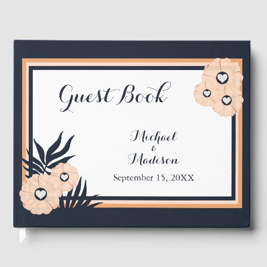 Black Pearl Watusi Tacao Wedding Guest Book Gastenboek (Voorkant)