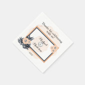 Black Pearl Watusi Tacao Wedding Napkins Servet (Hoek)