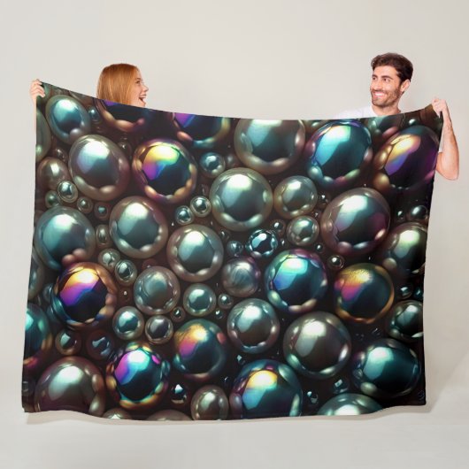 Black Pearls Fleece Deken (In situ)