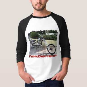 Black Pedal Chopper Motorized Bike-"Sweet!" T-shirt