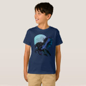 Black Pegasus and Blue Moon T-Shirt (Voorkant volledig)