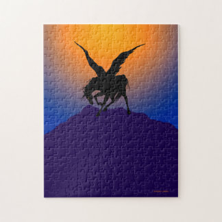 "Black Pegasus at the Dawn of Time" Puzzle Legpuzzel