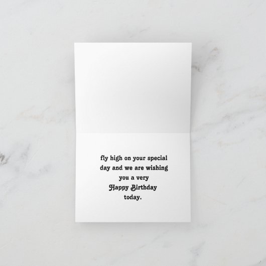 Black Pegasus Dad Birthday Kaart (Binnen)