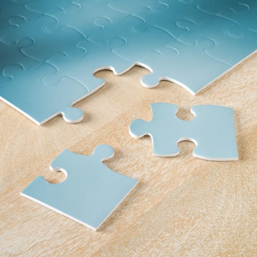 Black Pekingese Blue Swirls Dog Art Legpuzzel (Zijkant)