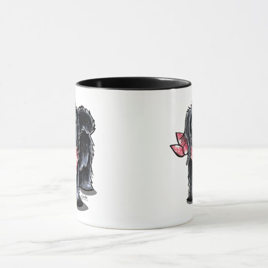 Black Pekingese Pet Name Persoonlijke Roze Mok (Midden)